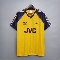 Arsenal 88/89 Away Yellow Soccer Jersey